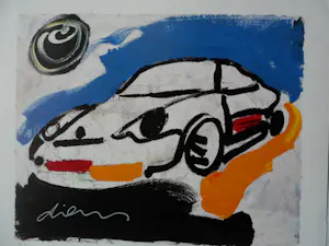 Peter Diem - Zeefdruk. Porsche 3 kopen? Bied vanaf 35!
