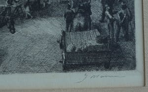 Niet of onleesbaar gesigneerd - Ets , “Stadhuis Venlo” – gesigneerd & ingelijst – No 22 kopen? Bied vanaf 10!