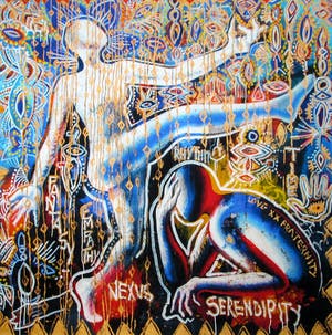 Mark Kostabi - Serendipity - Giclèe op papier2017 - handgesgineerd oplage 61/100 kopen? Bied vanaf 125!
