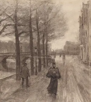 Egbert Schaap - Stadsgezicht van Amsterdam kopen? Bied vanaf 200!