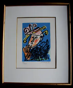 Corneille - Ingelijste zeefdruk: Trois images d'un été - 1992 kopen? Bied vanaf 225!