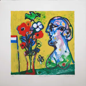Hans Truijen - zeefdruk - Bloemen voor Gea 1/150 - 1995 - 25773 kopen? Bied vanaf 75!