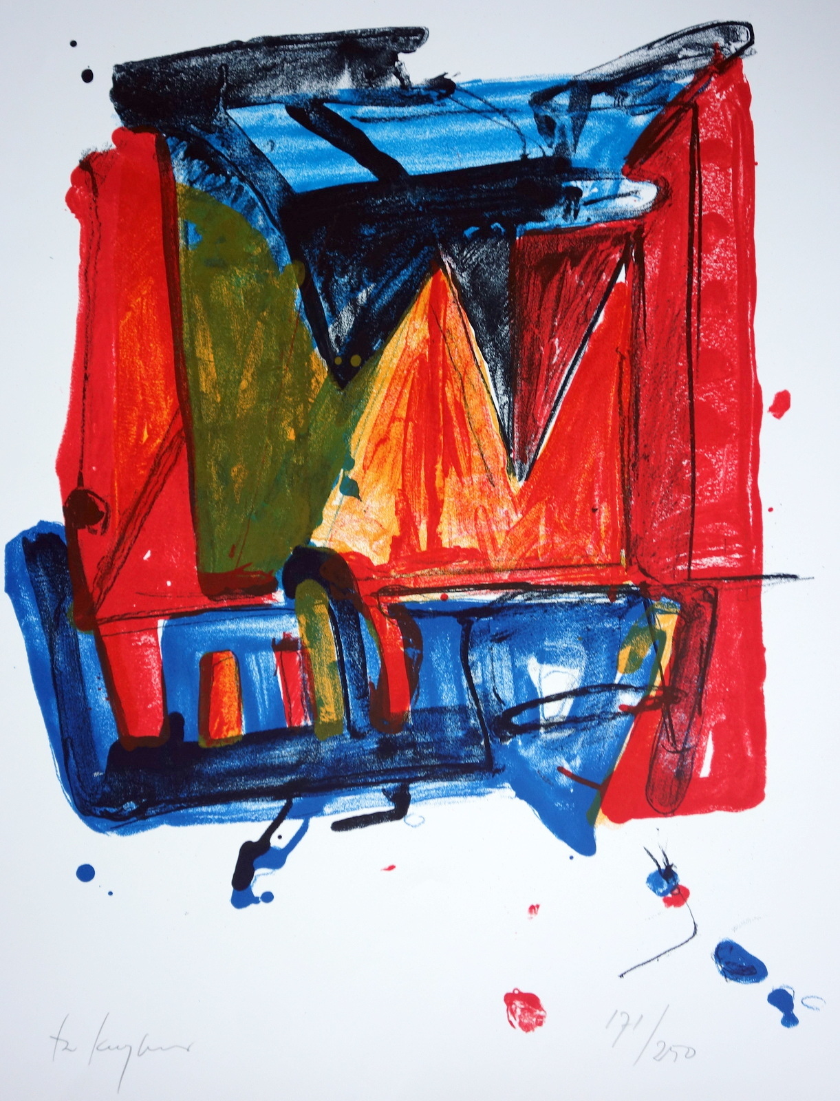 Theo Kuijpers - Kleurrijke litho kopen? Bied vanaf 75!