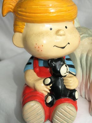 Henry King (Hank) Ketcham - 2 Beelden , Dennis the Menace / Dennis de Bengel - 1974 kopen? Bied vanaf 10!