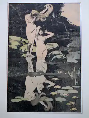 Paul Balluriau - Le Reflet - Litho verkocht voor € 15!
