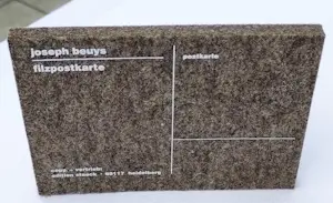 Joseph Beuys - Filzpostkarte – Siebdruck auf Filz – Multiple kopen? Bied vanaf 27!