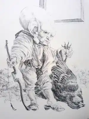 Peter Vos - Dwerg, litho verkocht voor € 50!