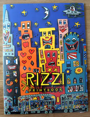 James Rizzi - printbook: met zes prints en een zeefdruk op de voorzijde(Nieuw!) kopen? Bied vanaf 50!