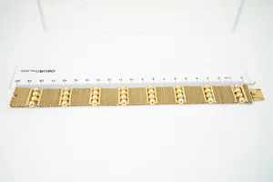 Bijzondere 18 karaats gouden unisex "Milanese" schakel armband - ZWAAR! (67gr) kopen? Bied vanaf 1860!