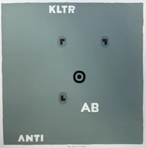 Reinier Lucassen - handgesigneerde kleurenzeefdruk | 'KLTR AB ANTI' kopen? Bied vanaf 100!