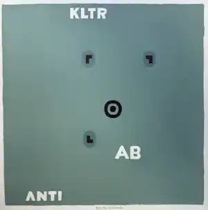 Reinier Lucassen - handgesigneerde kleurenzeefdruk | 'KLTR AB ANTI' kopen? Bied vanaf 100!