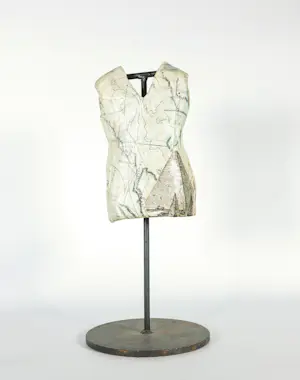 Niet of onleesbaar gesigneerd - Sculptuur van Papier-maché op een ijzeren houder kopen? Bied vanaf 1!