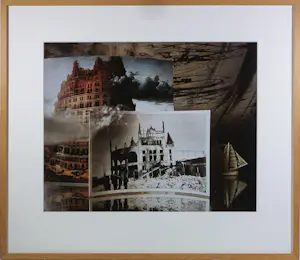 Rommert Boonstra - Fotocollage op papier, Zonder titiel - ingelijst kopen? Bied vanaf 40!