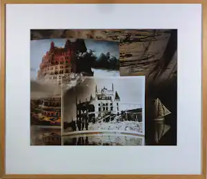 Rommert Boonstra - Fotocollage op papier, Zonder titiel - ingelijst kopen? Bied vanaf 40!