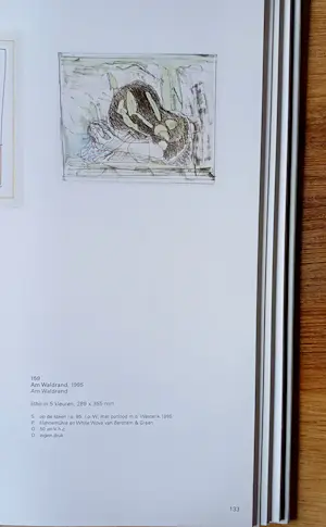 Co Westerik - Ingelijste kleurenlitho: "Am Waldrand" - 1995 (nette lijst!) kopen? Bied vanaf 225!