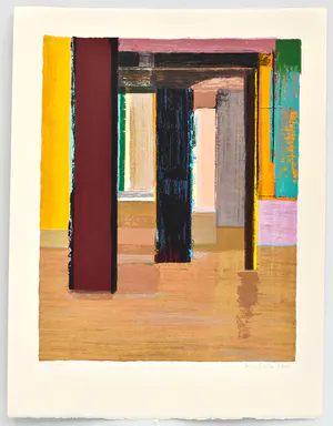 Helmuth van Galen - Abstract met roze kopen? Bied vanaf 50!