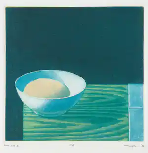 Joop Vegter - Mezzotint, Kom met ei verkocht voor € 48!