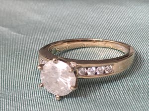 18K Goud - witgouden ring met een briljant geslepen diamant van 1.13 caraat kopen? Bied vanaf 1050!