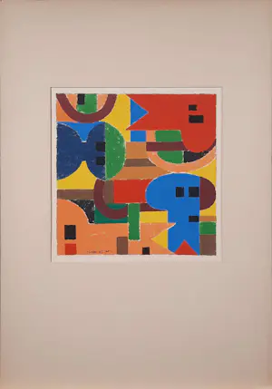 Geni Peter - zeefdruk - Abstract 62 - 1965 - 25770 kopen? Bied vanaf 65!