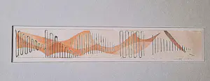 Theo Beerendonk - TWEE (2) unieke 1970 abstracte reliëfdrukken - compositie in rood - gesigneerd kopen? Bied vanaf 84!