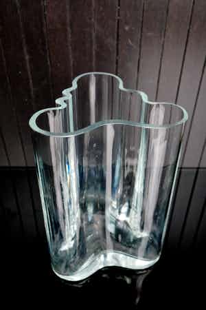 Alvar Aalto - Vaas transparant verkocht voor € 60!