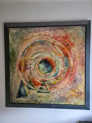 Ab van Vloten - Egyptisch abstract kopen? Bied vanaf 300!