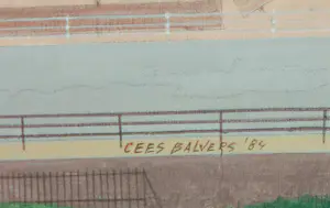 Kees Balvers - Acryl, Strand - Ingelijst kopen? Bied vanaf 100!