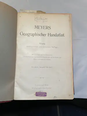 Antiquarisch Boek - Meyers Geographischer Handatlas kopen? Bied vanaf 75!