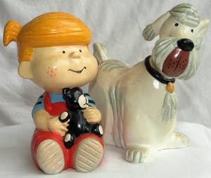 Henry King (Hank) Ketcham - 2 Beelden , Dennis the Menace / Dennis de Bengel - 1974 kopen? Bied vanaf 10!
