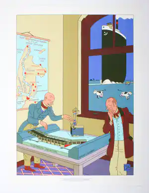 Joost Swarte - De Vlotbrug Verklaard verkocht voor € 90!