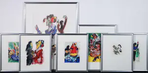 Jan Sierhuis - Lot van 7 ingelijste werken (waarvan een ets en giclées) kopen? Bied vanaf 200!