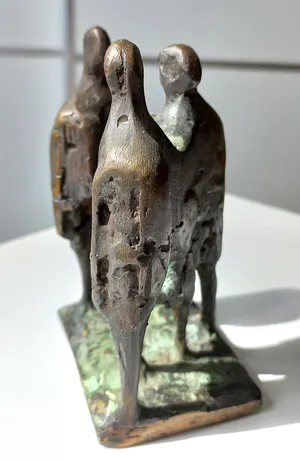 Wim Rijvers - Drie figuren, bronzen beeld kopen? Bied vanaf 150!