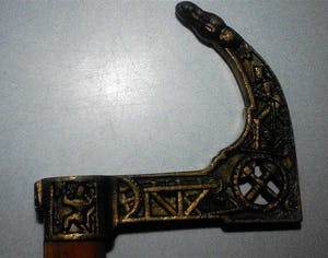 Brons (Onbekend) - Mijnwerker wandelstok kopen? Bied vanaf 24!