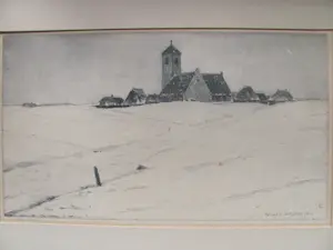 Willem Witjens - dorpje in de winter kopen? Bied vanaf 30!