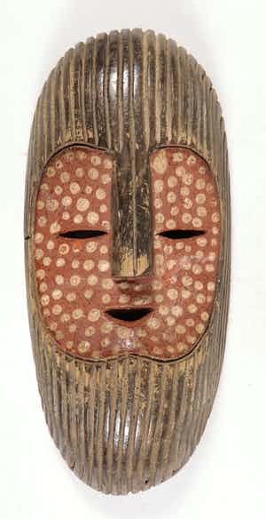 Bira - Hout, Initiatie masker verkocht voor € 40!
