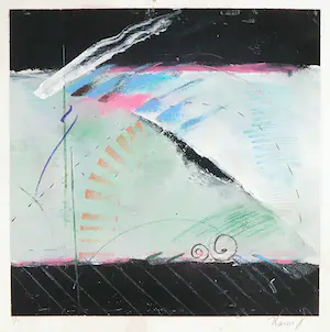 Niet of onleesbaar gesigneerd - Zeefdruk, Abstracte compositie kopen? Bied vanaf 1!