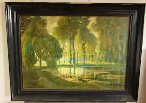 Hubert Frans Leufkens - visvijver kasteel Cortenbach kopen? Bied vanaf 150!