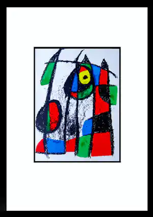 Joan Miro - Le Chaton Curieux - 1975 - Litografía originalVII - Mourlot 1043 - Deel II verkocht voor € 129!