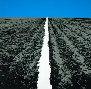 Ger Dekkers - Zeefdruk, Landschap verkocht voor € 50!