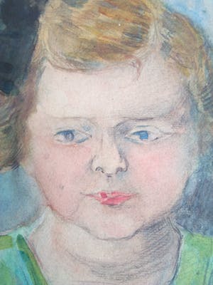 Niet of onleesbaar gesigneerd - Portret van een meisje kopen? Bied vanaf 10!