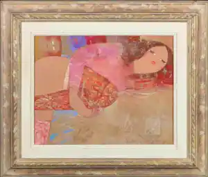 Mohaier Dariush - Acryl op doek, Zonder titel verkocht voor € 63!