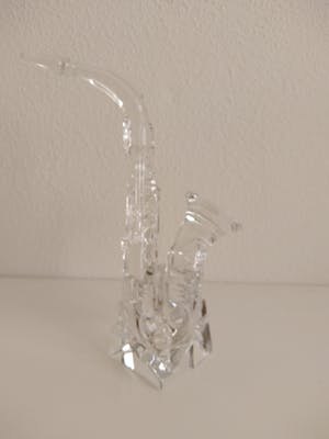Niet of onleesbaar gesigneerd - glazen muziekinstrumenten, bas, sax en trompet kopen? Bied vanaf 1!