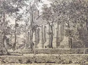 Ids Wiersma - Kerk te Blija, ets (1931) verkocht voor € 250!
