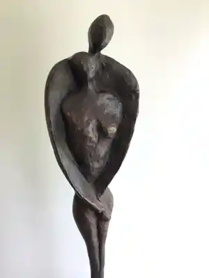Jos Gielen - Sculptuur “ Twee levens in één gesmolten “ verkocht voor € 163!