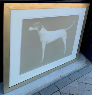 Joe Andoe - Ingelijste zeefdruk: Small Dog (Putty) - 1998 kopen? Bied vanaf 295!
