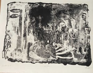 Werner Liebmann - Das Ziel, große Lithographie, signiert, datiert, numm. kopen? Bied vanaf 70!