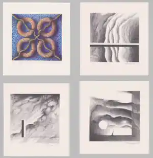 Bernhard Stuber - Set 4x Lufthansa Zeefdruk (1985) Stüber & Panzakiewicz - GRATIS VERZENDING kopen? Bied vanaf 25!