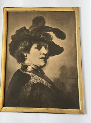 Rembrandt van Rijn - Tronie van een man met gevederde baret kopen? Bied vanaf 50!