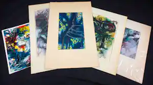 Albert Klijn - Gemengde techniek, Lot van vijf werken - Passe-partout verkocht voor € 36!