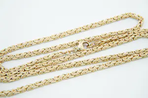 76 - Tijdloos 14 karaats geelgouden koningscollier 74 cm lang kopen? Bied vanaf 2100!